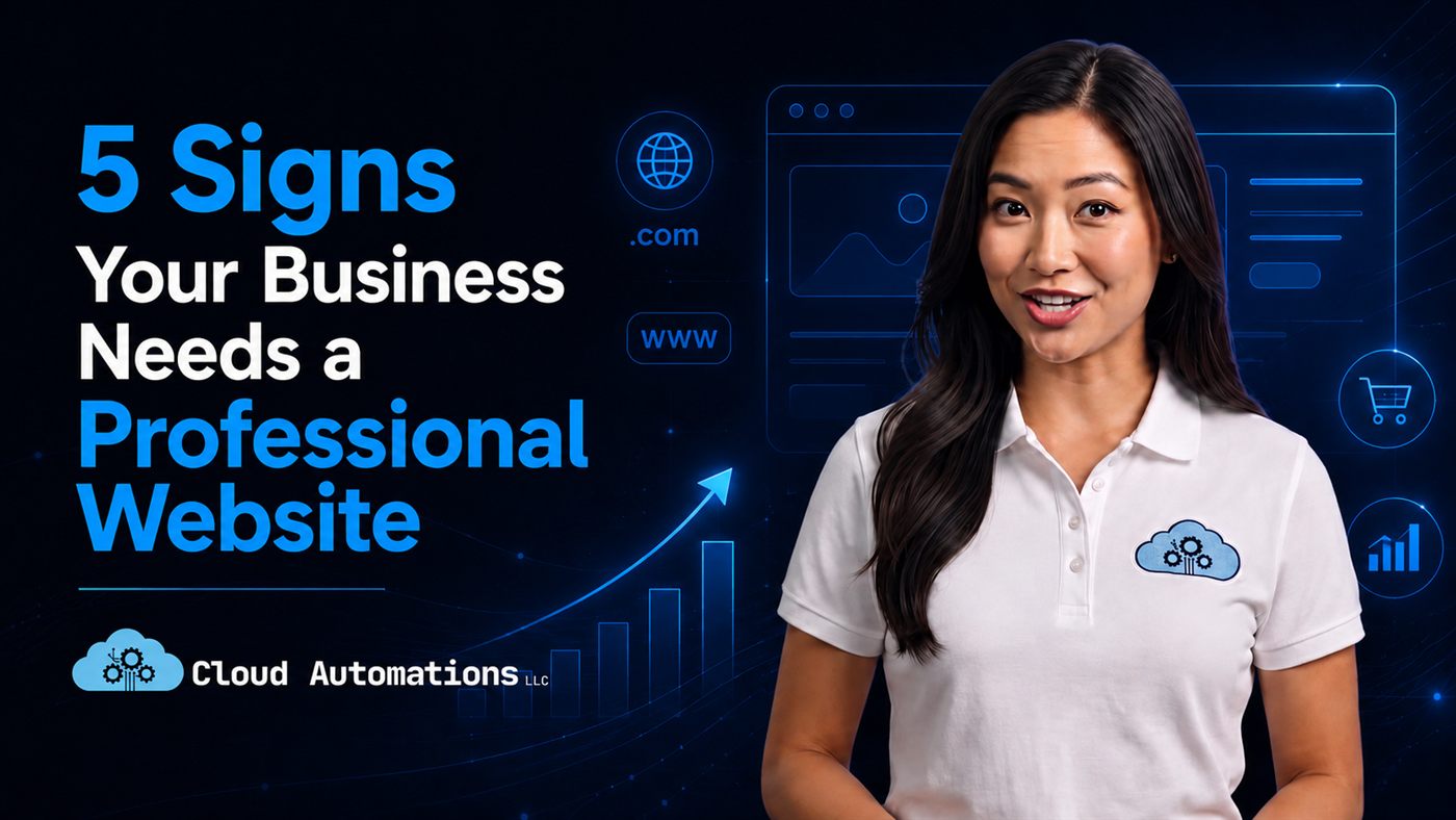 5 Signs Your Business Needs a Professional Website - Cloud Automations LLC