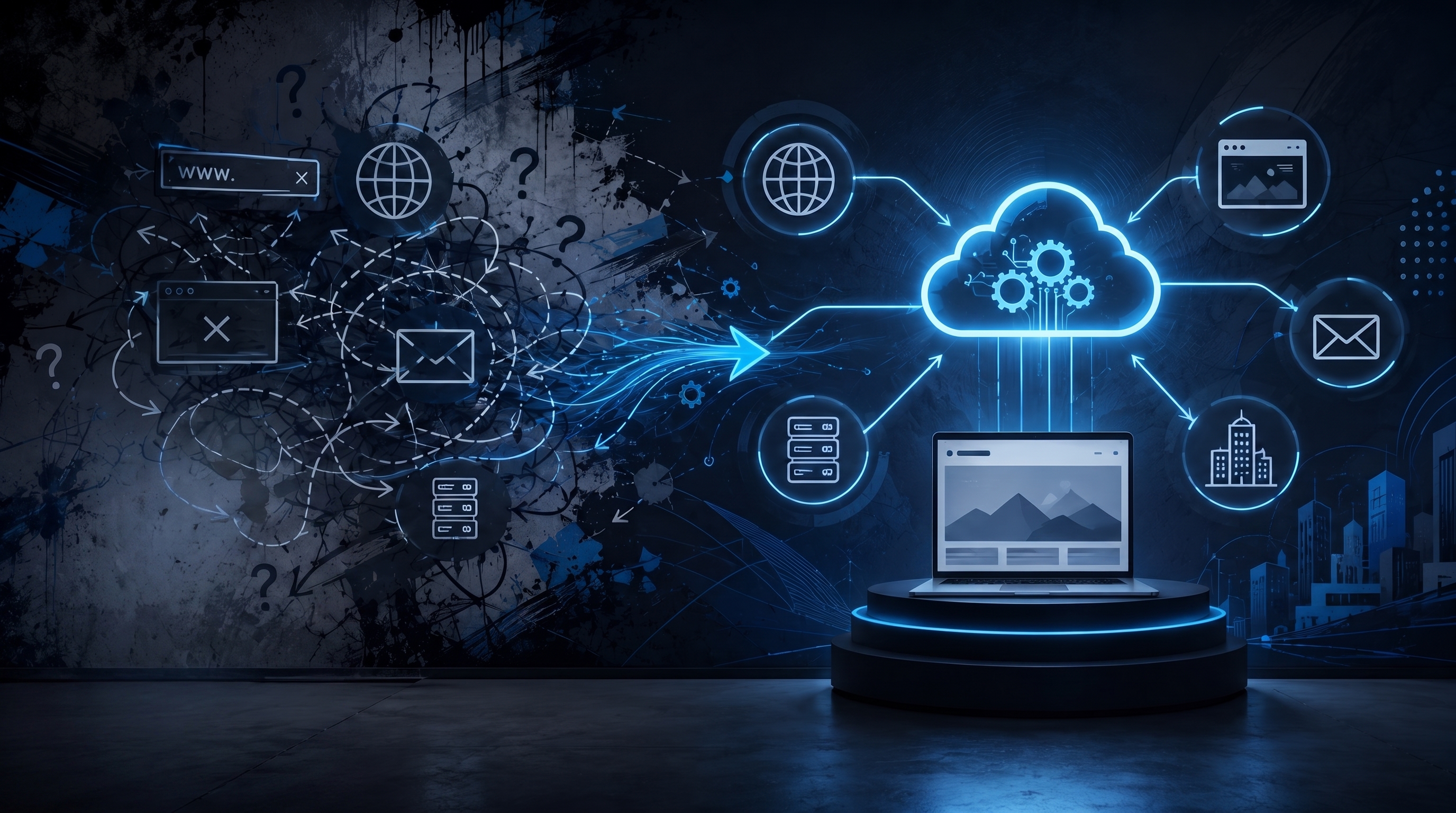 Web services — domain, hosting, and website setup