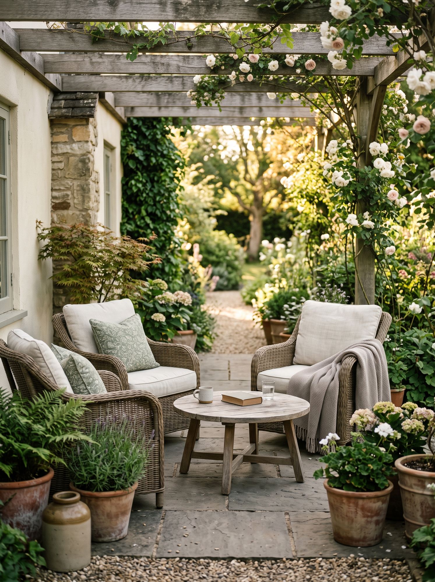 Outdoor patio at Haven Family Care